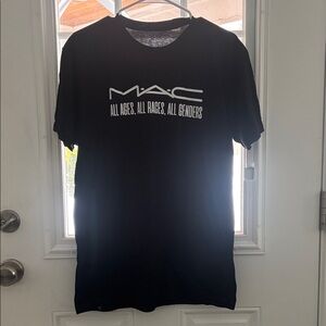 MAC Cosmetics Black Shirt Sleeve Tee Available Sizes M,L,XL